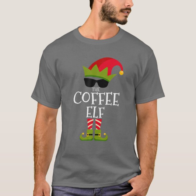 The Coffee Elf Costume Matching Family Group Chris T-Shirt (Vorderseite)