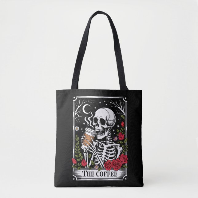 The Coffee Witchy Vibes Tote Bag – Magical Goth  (Devant)