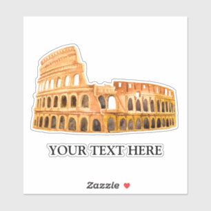 The Coliseum Rome, Italien Personalisiert Design Aufkleber