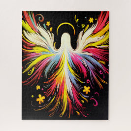 The  Colorful Abstract Floating Angel