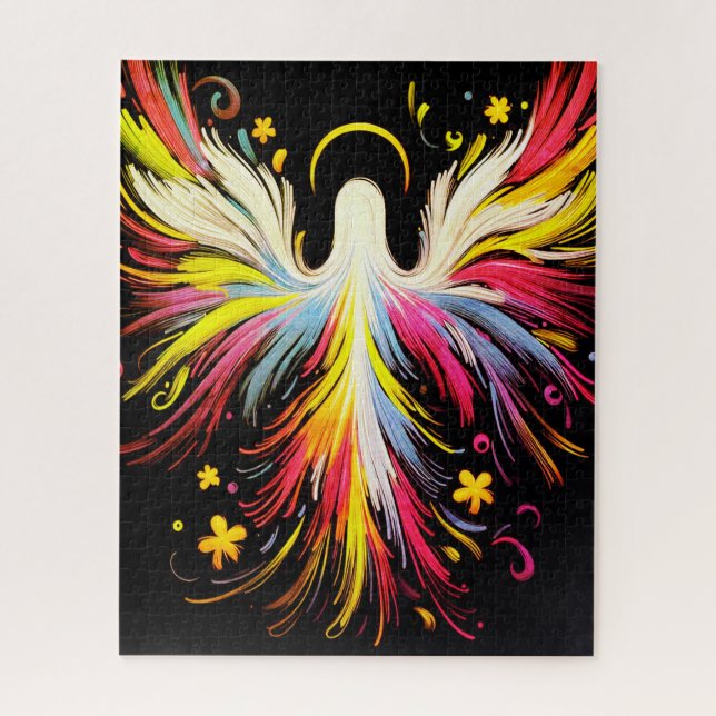 The  Colorful Abstract Floating Angel (Vertikal)