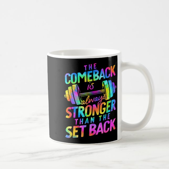 The Comeback Is Always Stronger Than The Set Back  Kaffeetasse (Rechts)