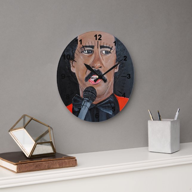 The Comedian Painting by Alfred Fox Große Wanduhr (Büro)