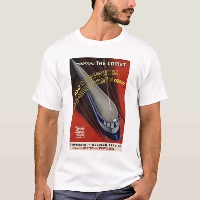The COMET Boston & Providence America Railway und T-Shirt (Vorderseite)