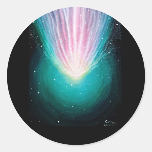 The Comet Leonard Runder Aufkleber (Vorderseite)