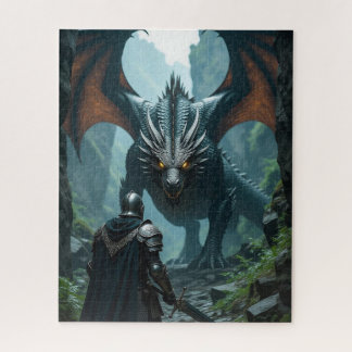 The Confrontation knight vs dragon