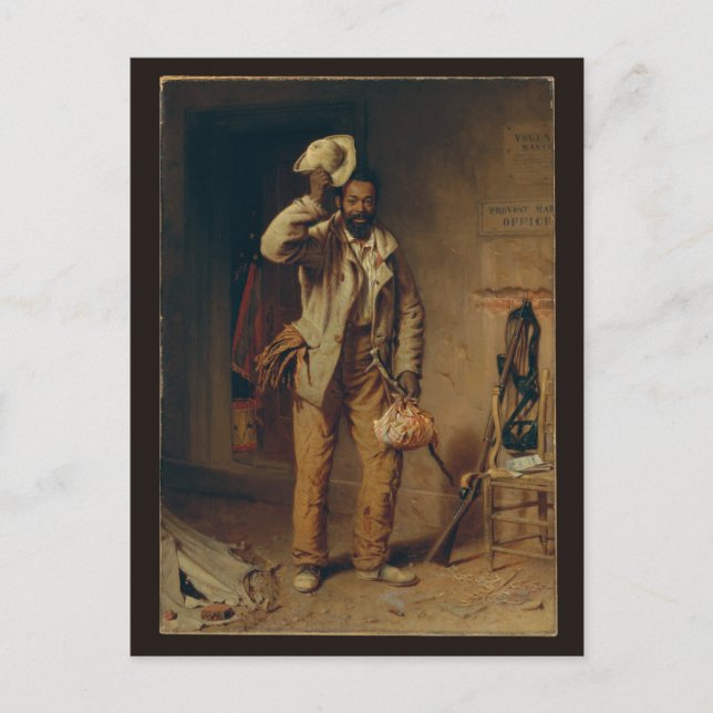 The Contraband, Wood - Ziviler Krieg Afroamerikane Postkarte (Vorderseite)