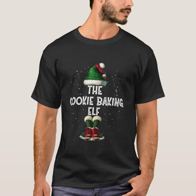 The Cookie Baking Elf Matching Family Christmas El T-Shirt (Vorderseite)