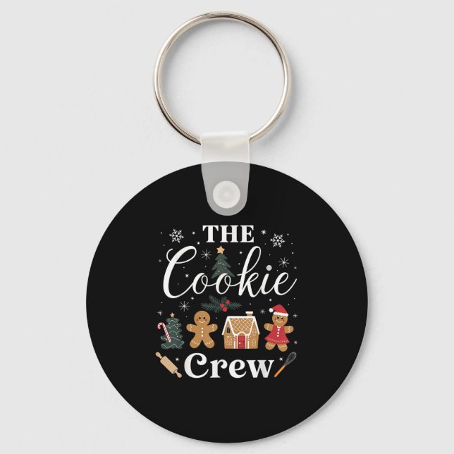 The Cookie Crew Christmas Baking Cookie Lover Kids Schlüsselanhänger (Vorderseite)