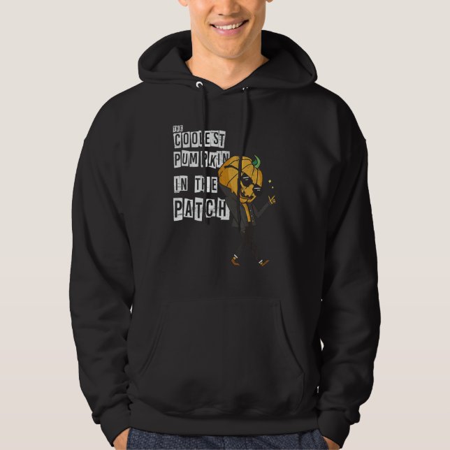 The Coolest Pumpkin In The Patch  Scarecrow Pumpki Hoodie (Vorderseite)