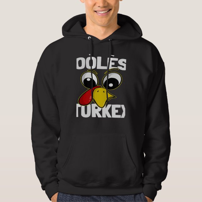 The Coolest Turkey Family Group Matching Thanksgiv Hoodie (Vorderseite)