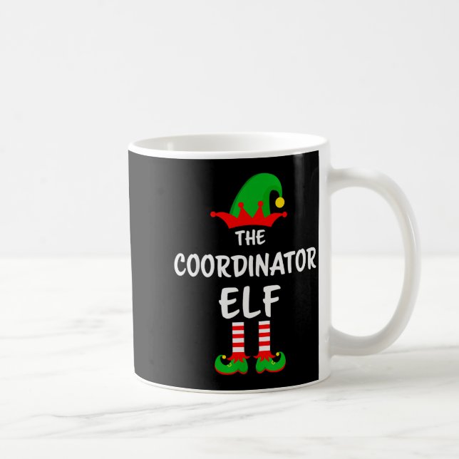 The Coordinator Elf Matching Family Christmas  Kaffeetasse (Rechts)