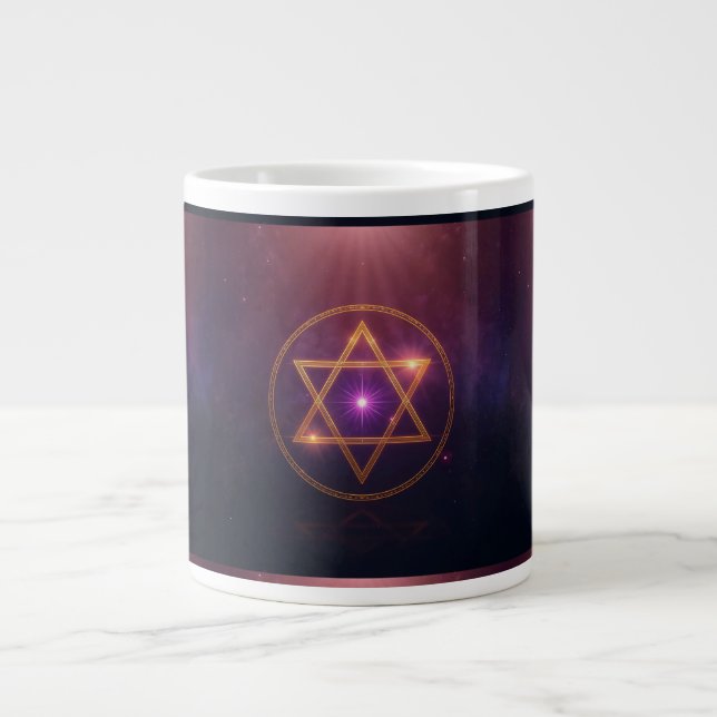 The Cosmic Star of Enlightened Balance Jumbo-Tasse (Vorderseite)