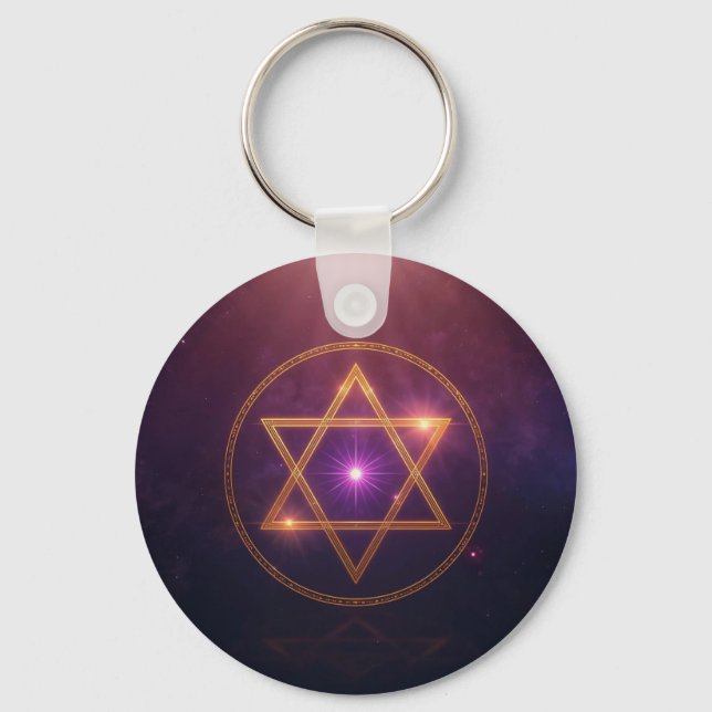 The Cosmic Star of Enlightened Balance Schlüsselanhänger (Vorderseite)