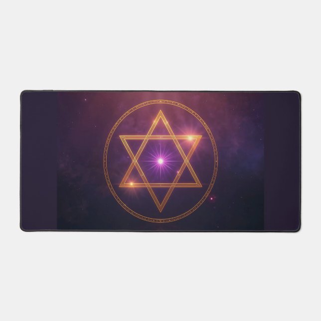 The Cosmic Star of Enlightened Balance Schreibtischunterlage (Vorderseite)