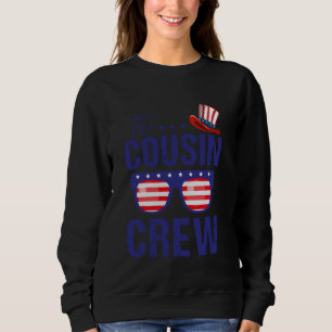 The Cousin Crew USA Flag 4. Juli Kinder Sweatshirt