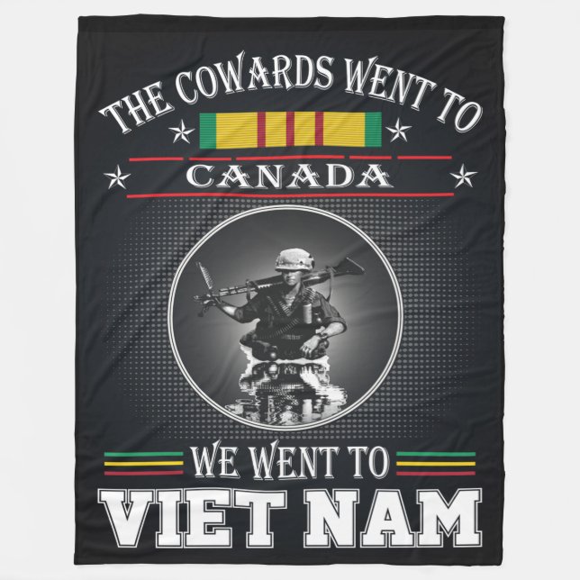 THE COWARDS WENT TO CANADA FLEECEDECKE (Vorderseite)
