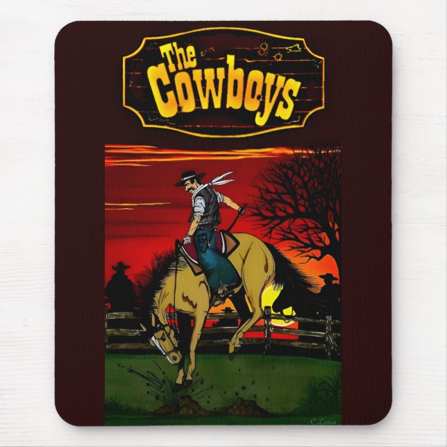 "The Cowboys" Mousepad Design. (Vorne)