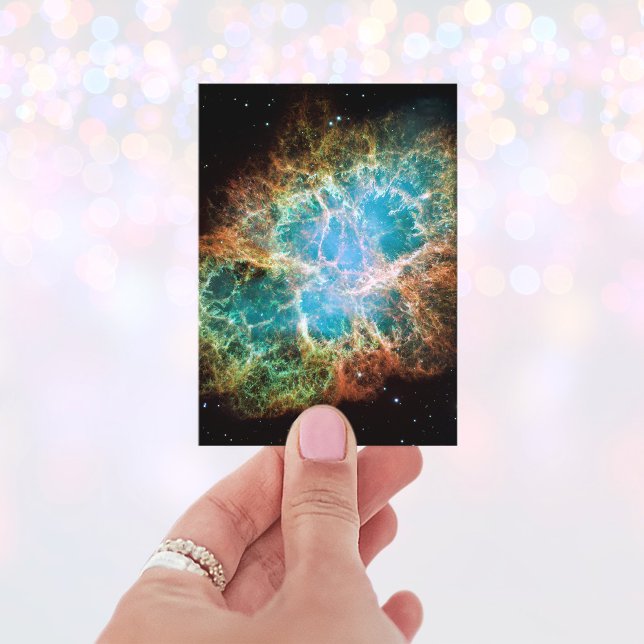 The Crab Nebula Visitenkarte (Teal Celestial Business Card)