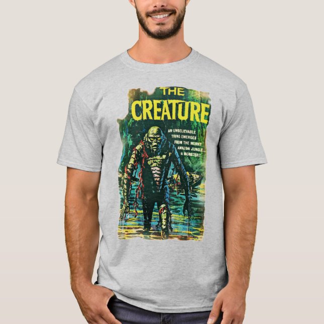 "The CREATURE"-Horror-Comic-T - Shirt der 1950er J (Vorderseite)