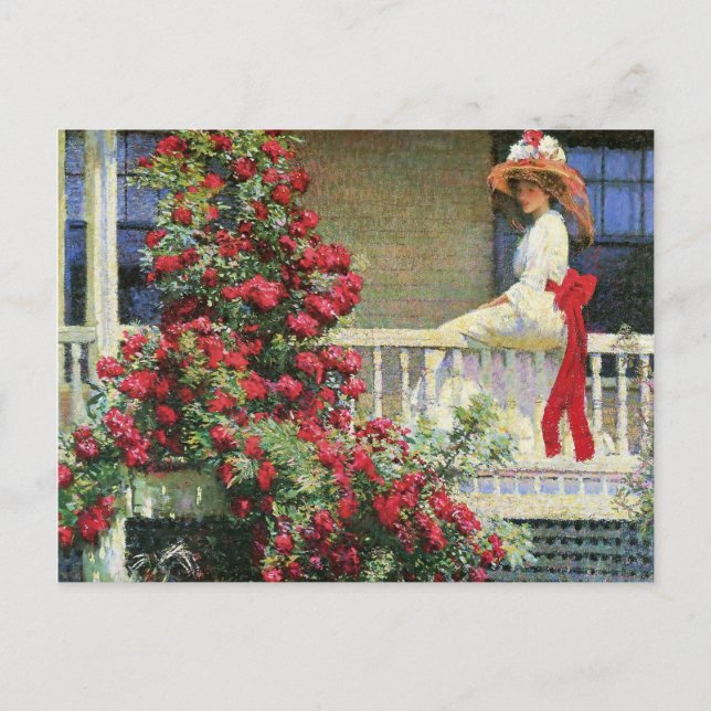 The Crimson Rambler Philip Hale Fine Art Postkarte (Vorderseite)