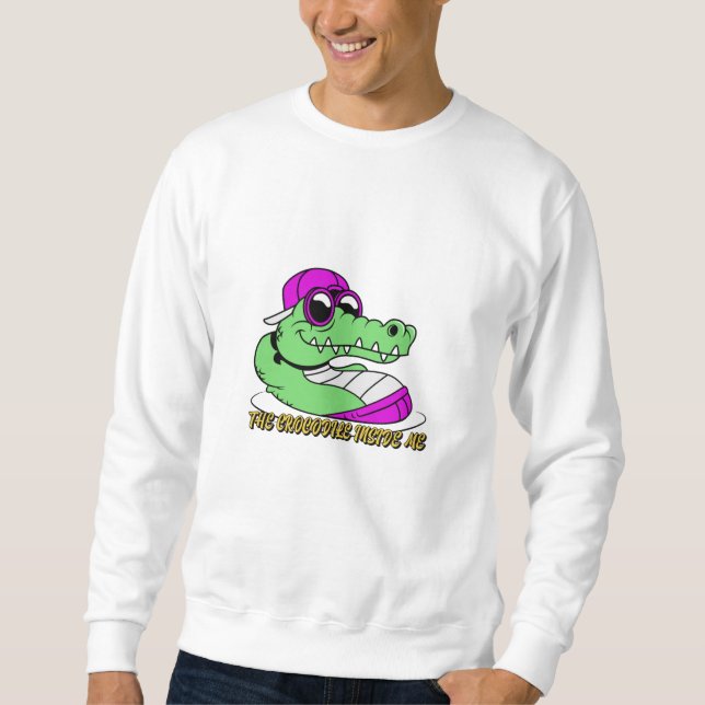 The Crocodile inside me | cute beautiful design Sweatshirt (Vorderseite)