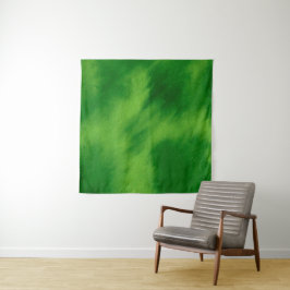 The cross and the green of the forest wandteppich