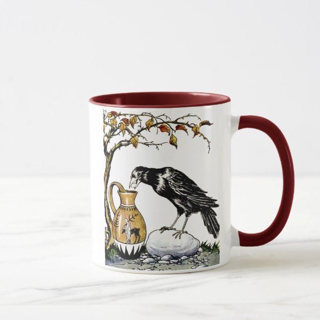 The Crow and the Pitcher Tasse (Rechts)