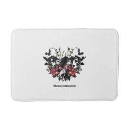 The Crow Laughing Awfully Badematte