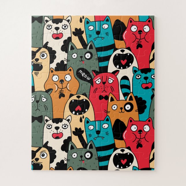 The crowd of cats (Vertikal)