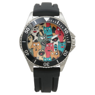 The crowd of cats armbanduhr