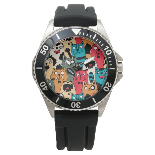 The crowd of cats armbanduhr (Vorderseite)