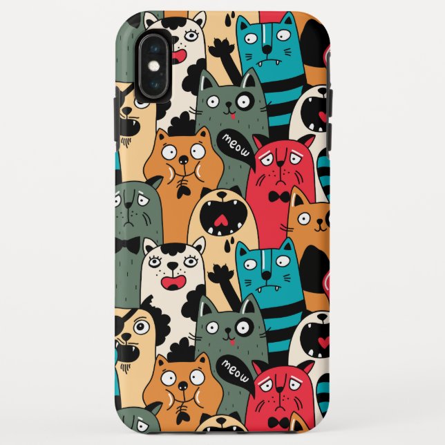 The crowd of cats Case-Mate iPhone hülle (Rückseite)