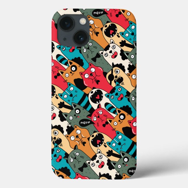 The crowd of cats Case-Mate iPhone hülle (Rückseite)