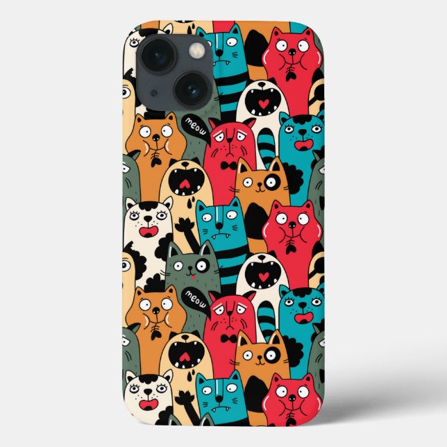 The crowd of cats Case-Mate iPhone hülle (Rückseite)