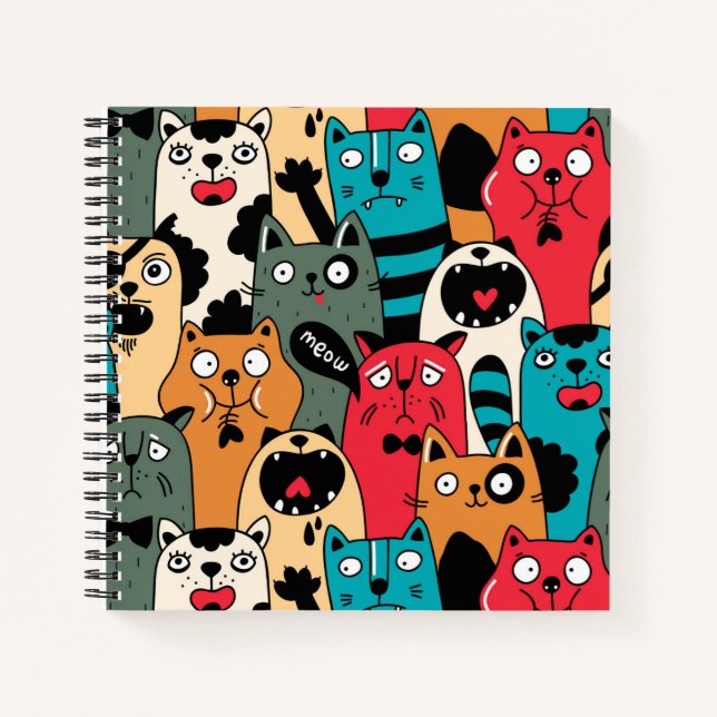 The crowd of cats notizbuch (Vorderseite)