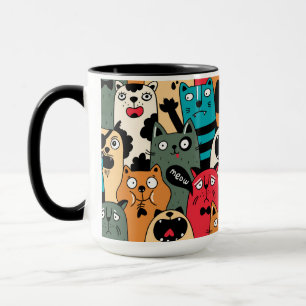 The crowd of cats tasse