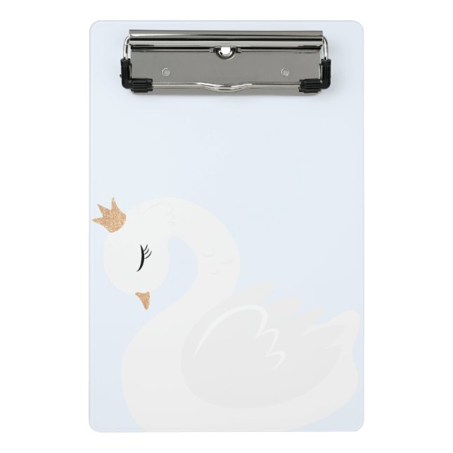 The Crowned Swan Mini Klemmbrett (Vorderseite)