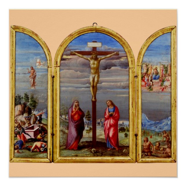 The Crucifixion by Francesco Granacci Poster (Vorderseite)