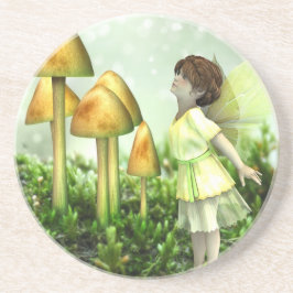 The Curious Fairy - Fairy and Toadstools Untersetzer