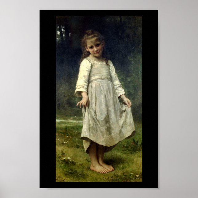 The Curtsey 1898 William Bouguereau Poster (Vorne)