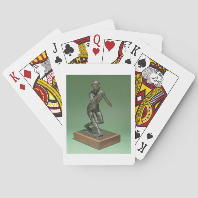 The Curtsey, c.1896 (Bronze) Spielkarten (Rückseite)