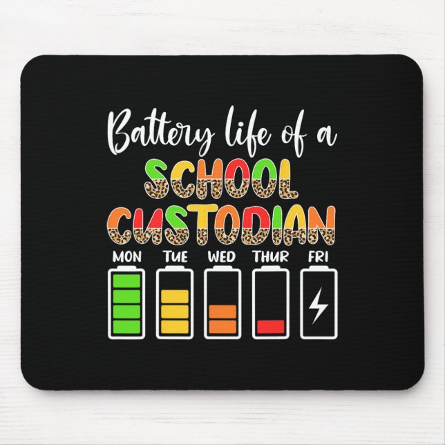The Custodian Battery Life School Janitor Mousepad (Vorne)