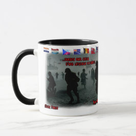 The D Day on June 6th 1944 on a Ceramic Coffee Tasse