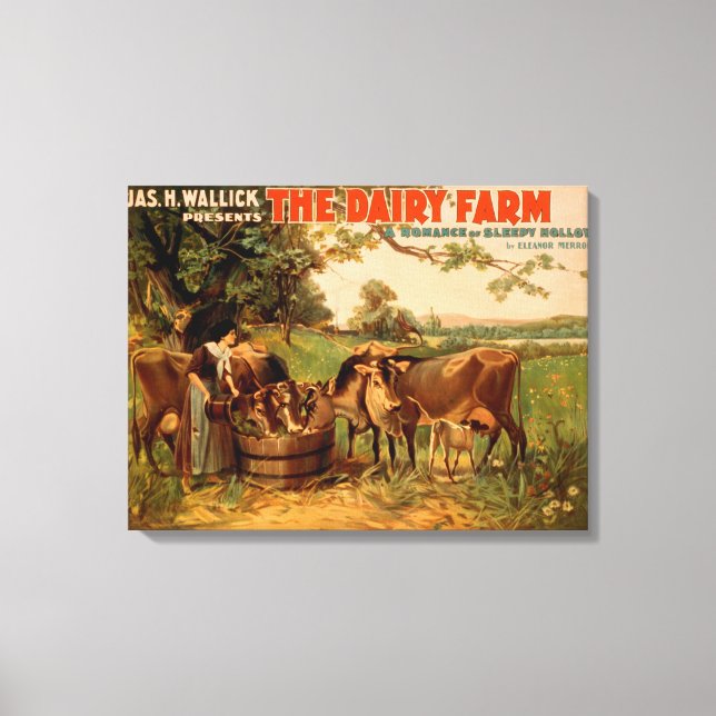 The Dairy Farm a Romance of Sleepy Hollow Leinwanddruck (Vorderseite)