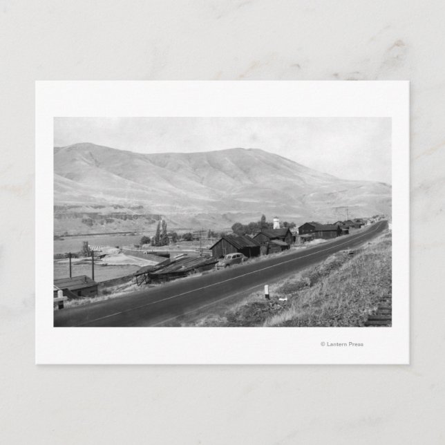 The Dalles, Oregon Indian Village View Fotograp Postkarte (Vorderseite)