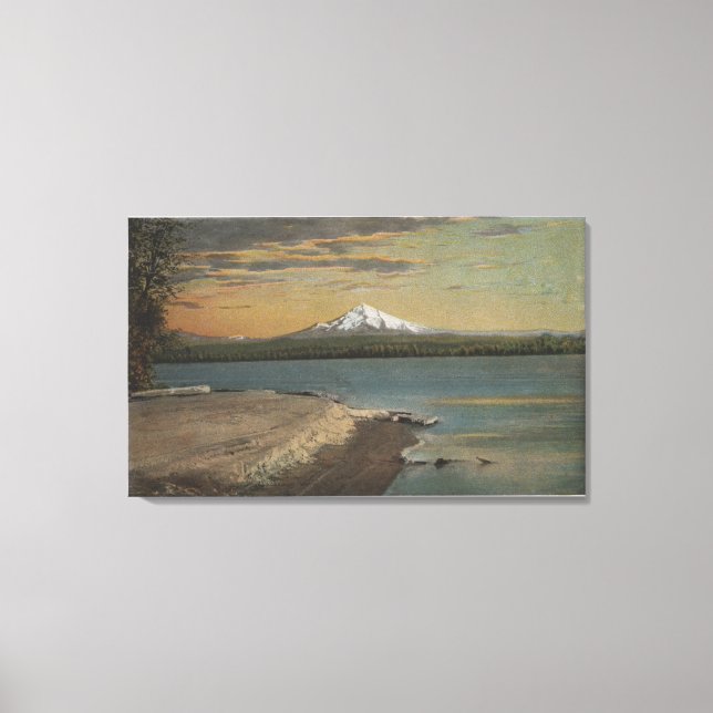 The Dalles, Oregon - Mt. Hood von Columbia Rive Leinwanddruck (Vorderseite)