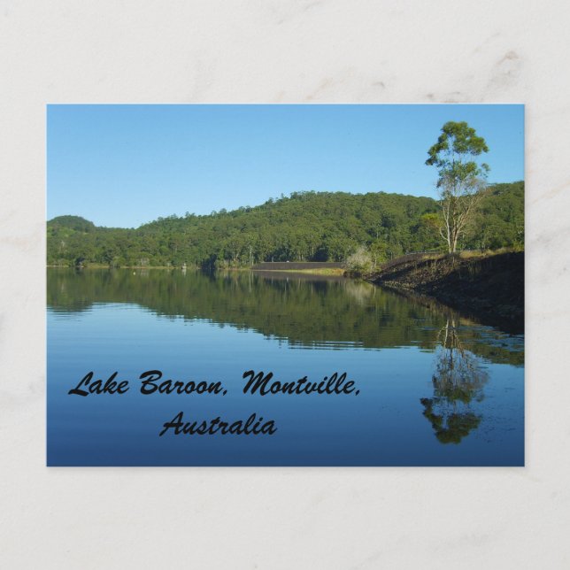 The Dam on Lake Baroon, Montville, Australien Postkarte (Vorderseite)
