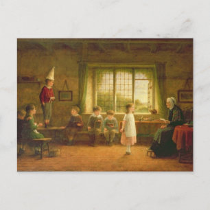 The Dame's School, s.and d. 1899 Postkarte