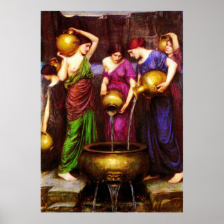 The Danaïdes (1904) ~ Kunsthandwerk-Leinwand Poster